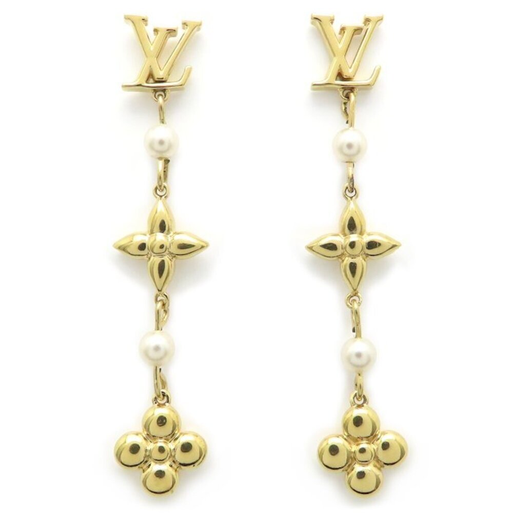 LOUIS VUITTON Gold Earrings
